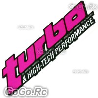Turbo Performance Sticker Decal Pink JDM Drift Racing 60mmx180mm - CST008PK