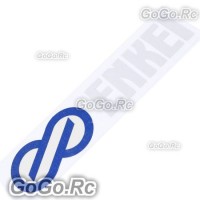 ENKEI Sticker Decal Emblem Racing Drifting Blue & Silver 43mmx183mm - CSE001