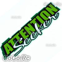 ATTENTION Seeker Sticker Decal Emblem JDM Drift Racing 70mmx200mm - CSA002GN
