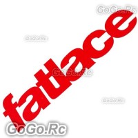 Fatlace Sticker Decal Emblem HellaFlush JDM Drift Red 51mmx200mm - CSF003RD