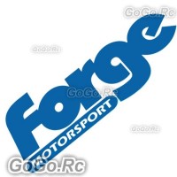 Forge MOTOR SPORT Sticker Decal Emblem Drag Racing Blue 84mmx200mm - CSF001BU
