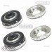 2x CNC Canopy Mounting Grommets T-Rex Helicopter 450 SE V2 - Silver (L450078)