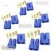 5 Pair 5mm EC5 Bullet Connector Male + Female Plugs Adapters Battery Losi EC5x5-A
